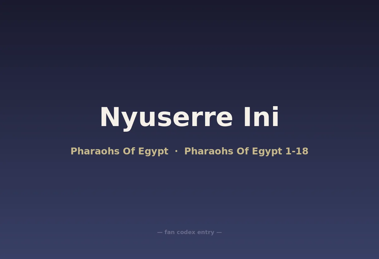 Nyuserre Ini